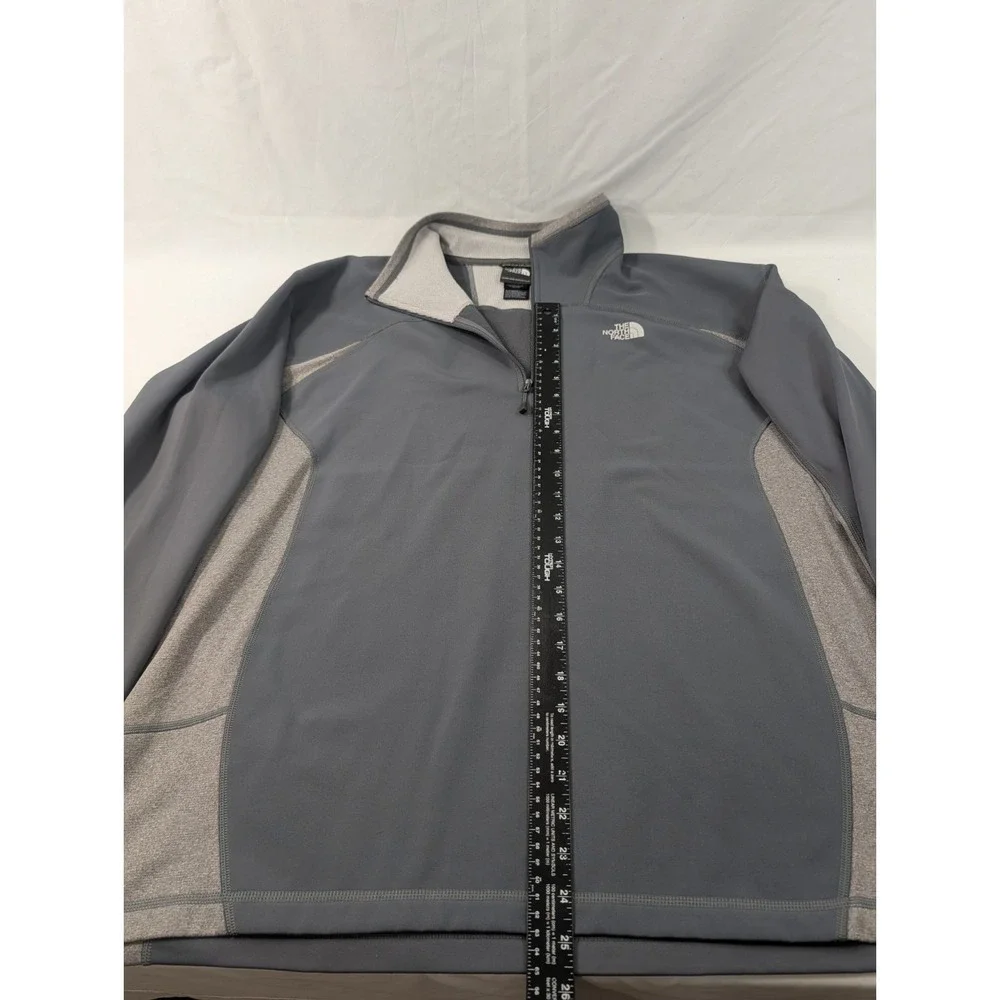 The North Face Men's XL Concavo 1/4 Zip Hybrid Jacket‎ Grey Flashdry